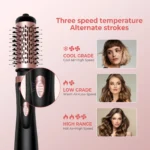 2-In-1 Hot Air Brush And Rotating Hair Dryer Multifunction Electric Hair Styler Comb - Image 3