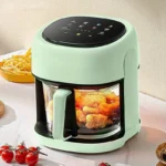 4.5L Smart Electric Air Fryers Oil-free Automatic Household Kitchen 360°Baking Convection Oven Deep Fryer Visible Window EU 220V - Image 3