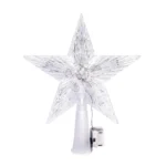 15cm Christmas Tree Top Star Light LED Glowing Star Lamp Xmas Tree Decoration Home Xmas Party - Image 8