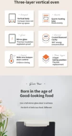 12L Large Capacity Electric Air Fryers Toaster Oven mechanical Household Kitchen 360°Baking Convection Oven Deep Fryer Oil free - Image 7