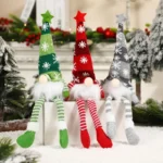 Christmas Gnome Ornaments LED Light Plush Knitting Crafts Tree Pendant Christmas Decorations for Home Kids Gift - Image 10