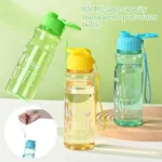 Gift Plastic Water Bottle Large Capacity Sports Kettle Wholesale Transparent Cold Water Cup Outdoor Portable 550ml - Image 18