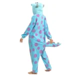 Pixar Monsters Inc 3 Eyed Alien Onesie Pajamas Warm Fuzzy Sleepwear - Image 5