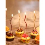 6/12/48pcs/1case Birthday Candles Spiral Cake Candles Long Thin Cake Candles For Wedding Party And Cake Decoration - Image 6