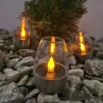 LED Solar Candles Light Flameless Rechargeable Night Light For Wedding Party Garden Decor Outdoor Waterproof Solar Candles Lamp - Image 4