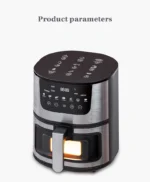 7L Electric Air Fryer Smart Multi-function Hot Convection Oven LED Touch Control 1400W Visible Window Deep Fryer without Oil - Image 21