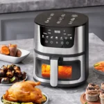 7L Electric Air Fryer Smart Multi-function Hot Convection Oven LED Touch Control 1400W Visible Window Deep Fryer without Oil - Image 2