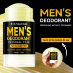 Men Sandalwood Deodorant Stick Anti Sweating Keep Drying Lasting Fragrance Remove Armpit Odor Underarm Refresh Sticks Refresh - Image 3