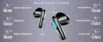 T19 Wireless Earbuds, Bluetooth 5.3, 4 ENC Noise Canceling Mic, 40H LED Display Charging Case, IP7 Waterproof in-Ear Earbuds. - Image 8