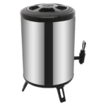8L Stainless Steel Insulated Beverage Dispenser, Hot & Cold Beverage Dispenser with Faucet Tripod for Coffee Tea Water Milk Soup - Image 15