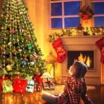 Christmas Waterfall Fairy String Lights with Topper Star, Christmas Tree Decorations - Image 3