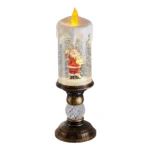 Voltsify Decorative Christmas Snow Globe LED Candle Lamp with Music Function - Image 3