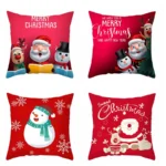 Christmas Cushion Cover Decoration Home Santa Decorations - Image 3