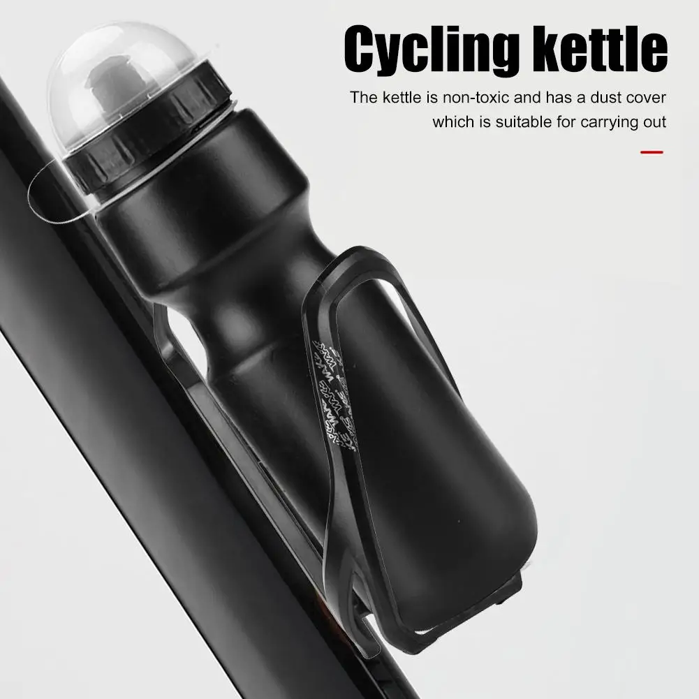 kf-S589b590bc4c94b1387937975c033810aW 650ML Portable Outdoor Sports Water Bottle with Dust Cover Mountain Bike Kettle - Image 1
