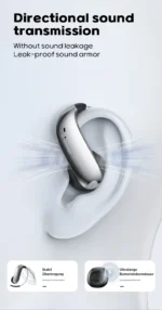 [Glasses-friendly]MINISO MS210 Bluetooth V6.0 Earphones Wireless Headphones AI Translator Earbuds Ultra-light Earphones - Image 11