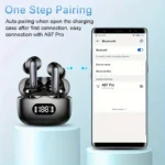UYUXIO Wireless Earphone 40dB Noise Cancelling Bluetooth 5.3 Headphone ENC with LED Display HD TWS Earbuds Transparency Mode - Image 4