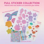 JOYFY Decorate Your Own Water Bottle Kits Mermaid DIY Gem Diamond Painting Crafts for Girl Birthday Gift Christmas - Image 3