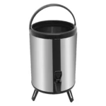 8L Stainless Steel Insulated Beverage Dispenser, Hot & Cold Beverage Dispenser with Faucet Tripod for Coffee Tea Water Milk Soup - Image 9