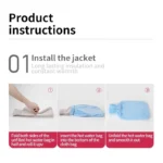 2 Litre Hot Water Bottles Natural Rubber Capacity Heat Therapy Pain Relief - Image 9