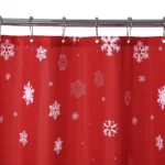 72x72 Inch Christmas Shower Curtain Christmas Tree and Snowflake Fabric Shower Curtain for Bathroom Bathtubs Decor - Image 7