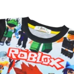 Game Roblox Clothing Middle and Big Kids Homewear Suit Long-sleeved Two-piece Pajamas - Image 8