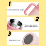 24oz Stainless Steel Whale Fountain Tumbler Whale Water Cups for Kids Teens and Adults - Image 13