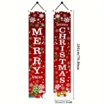 A Pair of Christmas Banners for Holidays: Suitable for Home, Party, or Garden Decoration -180cm/70.8 Inches X 30cm/11.8 Inches - Image 4