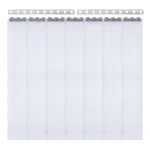 1.05*2m Drilling Mounted Clear PVC Strip Door Curtain, 7 Strips with 2 Brackets for Warehouses and Supermarkets - Image 13