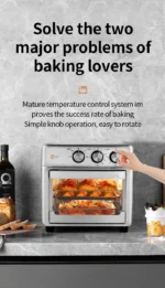 Smart air fryer oven 26L 13L Large Capacity Electric Air Fryers Visible Window Household Kitchen Deep Fryer without Oil EU 220V - Image 11