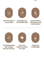 120/150/180ml mini 316 Stainless Steel Portable Thermos Cup Vacuum Thermal Insulation Pocket Cup Small Water Bottle for Espresso - Image 8