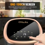 OYAJIA 6L Air Fryer with Smart Touch Display 60 Minutes Timer & 80°C-200°C Adjustable Temperature& 8 Preset Cooking Modes - Image 3