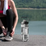 2L Sport Water Bottle With Straw Portable Leak-Large Capacity Water Cup With Motivational Quote Time Marker - Image 47