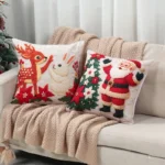 4pcs Merry Christmas Cushion Cover Home Decorations - Image 12