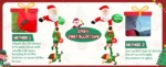 8FT Christmas Inflatables Decor, Climbing Santa Claus with Reindeer & Snowman/Elves - Image 14