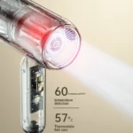 1900W Negative Ion Hair Dryer Low Noise Strong Wind Fast-Drying with Nozzle for Home and Travel Hair Dryer Portable - Image 5