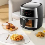 8L Electric Air Fryer Large Capacity Convection Oven Deep Fryer Without Oil Kitchen 360°Baking Viewable Window Home Appliance - Image 5