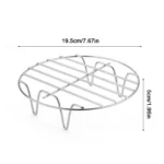 Air Fryer Rack Stainless Steel Cookware Steamer Rack Cooking Baking Pot Stand Airfryer Grill Food Kitchen Steaming Racks Grid - Image 11