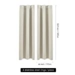 【Lifeideas】Solid Colour Grommet Top Polyester 100% Blackout Curtains Pair Home Decoration Windows Doors - Image 29