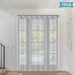 7pcs 2m PVC Strip Curtains Laminate Curtain Door PVC Strip Clear Curtain Strip for Industry Horse Stable Cowshed