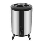 8L Stainless Steel Insulated Beverage Dispenser, Hot & Cold Beverage Dispenser with Faucet Tripod for Coffee Tea Water Milk Soup - Image 12