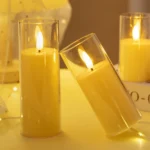 1-3PCS LED Flameless Lights Electronic Candles LED Candle Decorations Acrylic Candles Battery Operated - Image 13