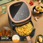 OYAJIA 6L Air Fryer with Smart Touch Display 60 Minutes Timer & 80°C-200°C Adjustable Temperature& 8 Preset Cooking Modes - Image 6