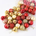 50Pcs Christmas Tree Balls Ornament Xmas Trees Hanging Bauble Pendant - Image 2
