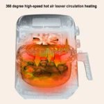 1400W 6L Smart Air Fryer Oven Large Capacity 360 Hot Air Circulation Transparent Window Healthy Cook for Home Kitchen Appliance - Image 9