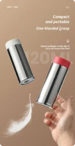 120/150/180ml mini 316 Stainless Steel Portable Thermos Cup Vacuum Thermal Insulation Pocket Cup Small Water Bottle for Espresso - Image 13