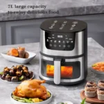 7L Electric Air Fryer Smart Multi-function Hot Convection Oven LED Touch Control 1400W Visible Window Deep Fryer without Oil - Image 4