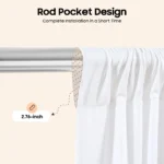 White Curtain Ice Silk Dustproof Mosquito-Proof Sunshade Detachable Used as Decoration in the Bedroom Livingroom Weddings - Image 3