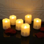 6Pcs/Set Rechargeable LED Candle Timer Remote Flickering Flames Wedding Candles Birthday Decor Tealights USB Charger Candle Lamp - Image 10