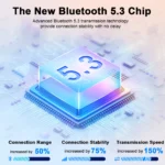 T19 Wireless Earbuds, Bluetooth 5.3, 4 ENC Noise Canceling Mic, 40H LED Display Charging Case, IP7 Waterproof in-Ear Earbuds. - Image 4