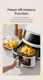 8L Electric Air Fryer Large Capacity Convection Oven Deep Fryer Without Oil Kitchen 360°Baking Viewable Window Home Appliance - Image 15